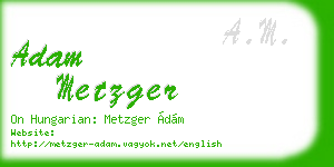 adam metzger business card